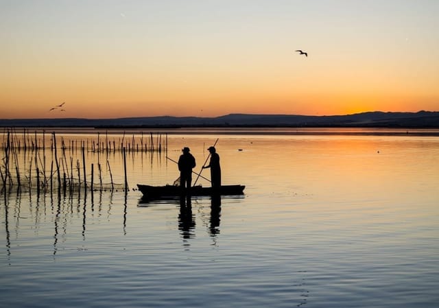 Posta de sol a l’Albufera de València